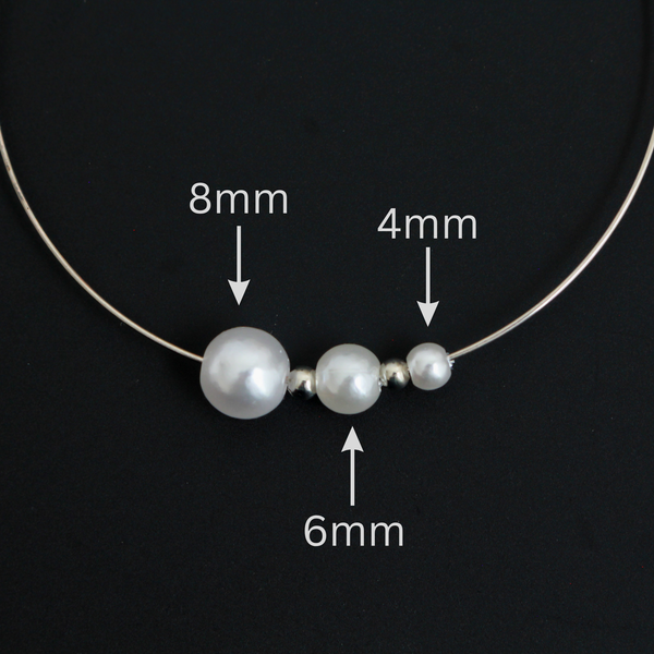 Imitation Pearl Beads, Bright White Color, Available in 4, 6, and 8mm - 60pcs