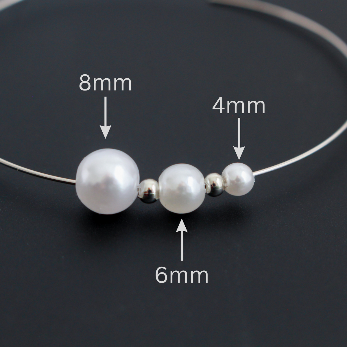 Imitation Pearl Beads, Bright White Color, Available in 4, 6, and 8mm - 60pcs