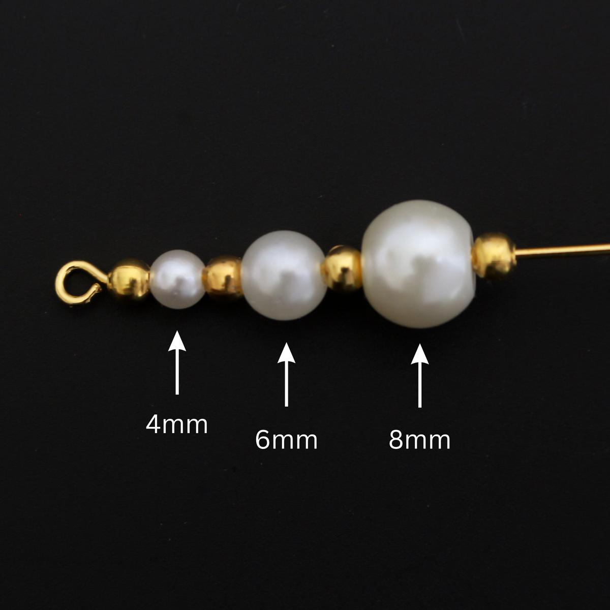 Imitation Pearl Beads, Creamy White Color, Available in 4, 6, and 8mm