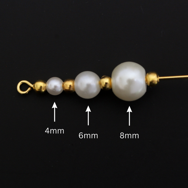 Imitation Pearl Beads, Creamy White Color, Available in 4, 6, and 8mm