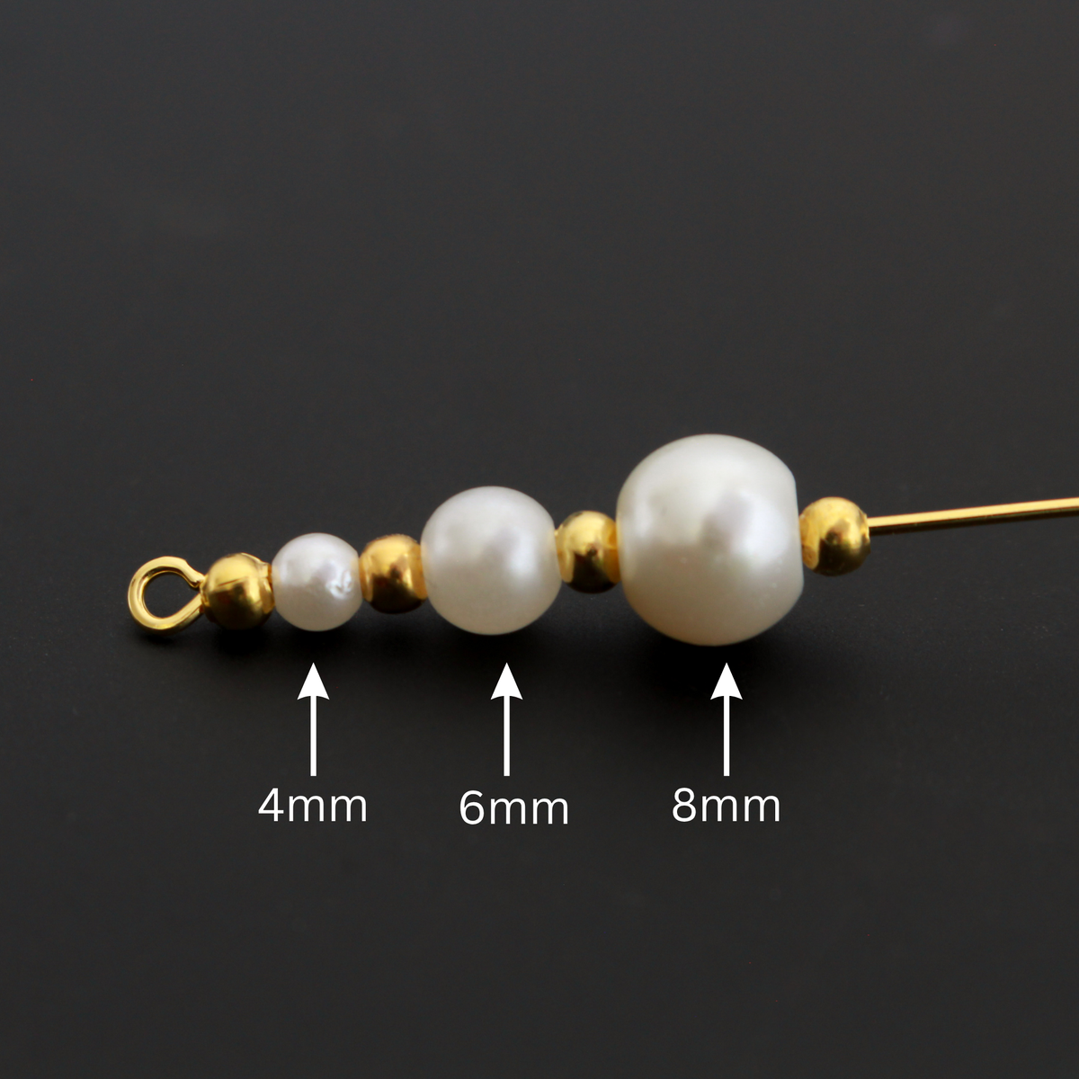 Imitation Pearl Beads, Creamy White Color, Available in 4, 6, and 8mm
