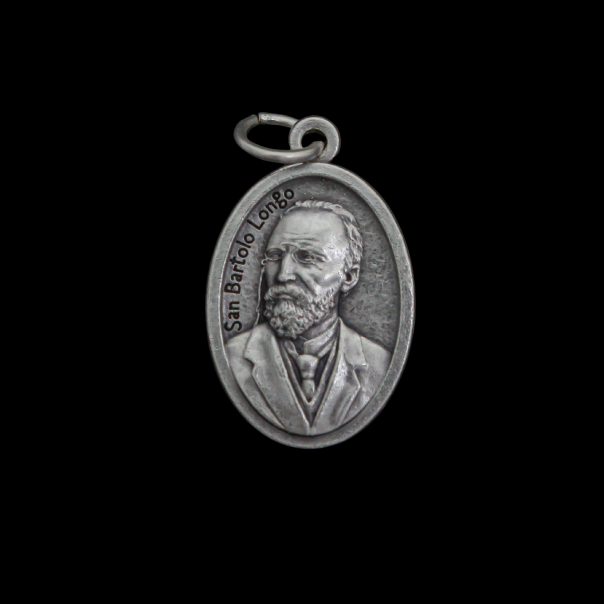 Saint Bartolo Longo & Our Lady of Pompeii Devotional Medal, Made in Italy