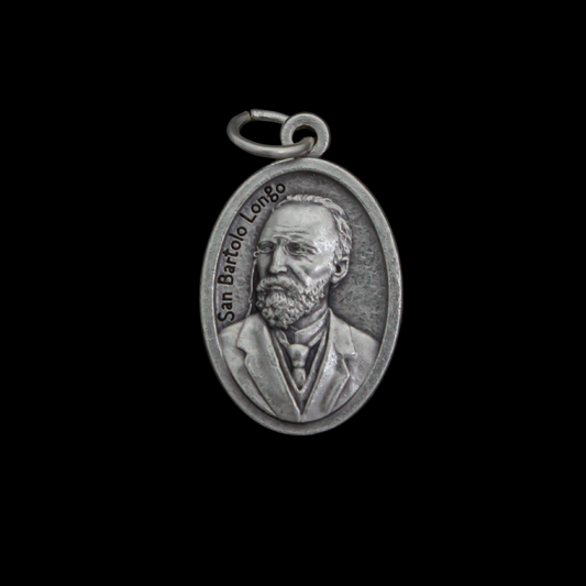 Saint Bartolo Longo & Our Lady of Pompeii Devotional Medal, Made in Italy