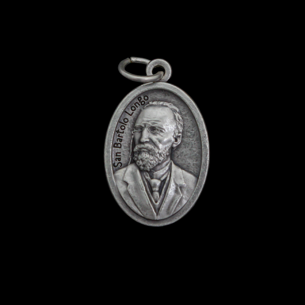 Saint Bartolo Longo & Our Lady of Pompeii Devotional Medal, Made in Italy