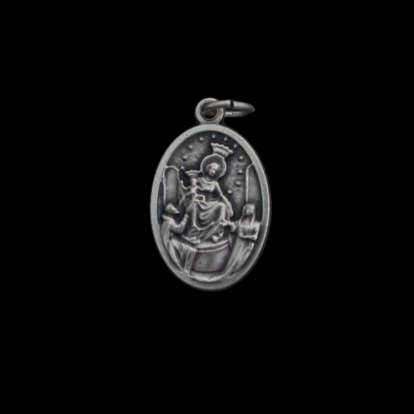 Saint Bartolo Longo & Our Lady of Pompeii Devotional Medal, Made in Italy