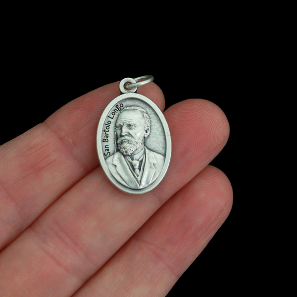 Saint Bartolo Longo & Our Lady of Pompeii Devotional Medal, Made in Italy