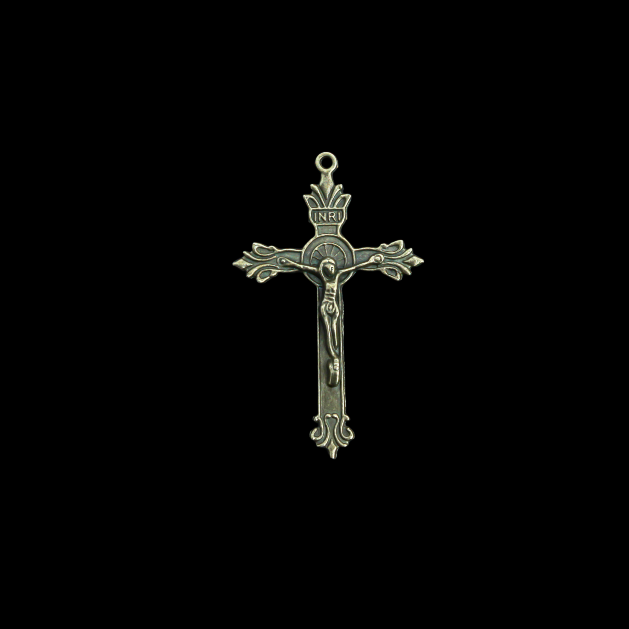 Ornate Crucifix Crosses Double Sided, 50mm Long - Available in Antique Silver, Bronze, Gold - Sold in packs of 5pcs