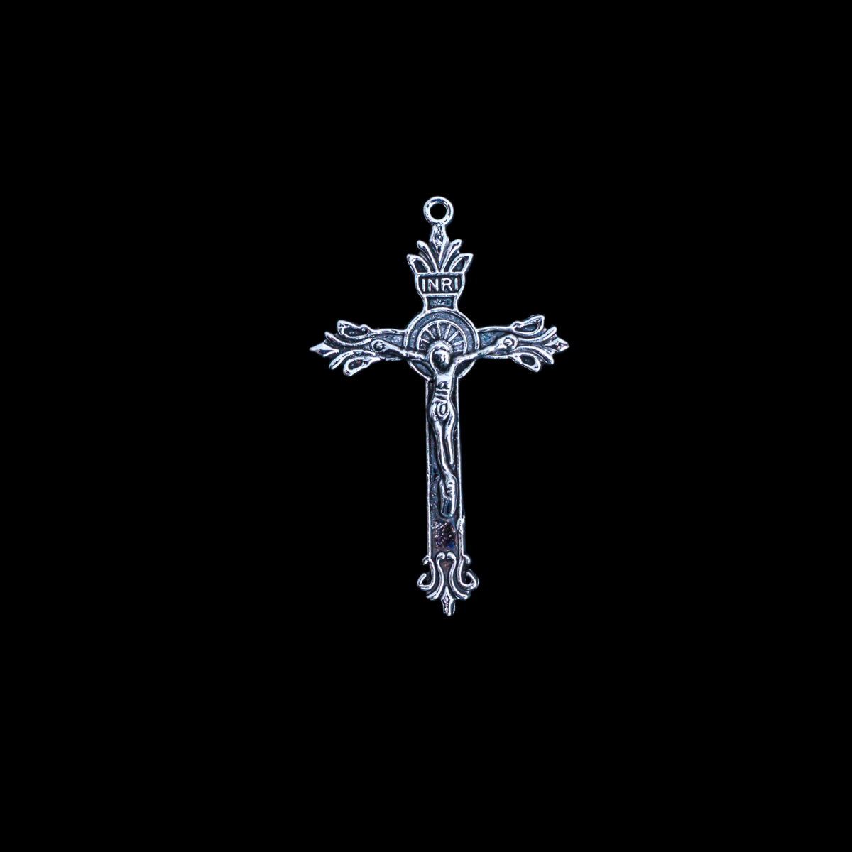 Ornate Crucifix Crosses Double Sided, 50mm Long - Available in Antique Silver, Bronze, Gold - Sold in packs of 5pcs