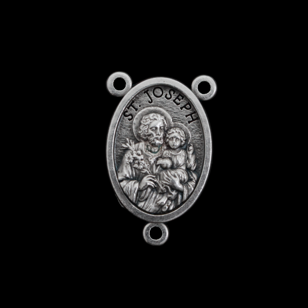 Holy Family - St Joseph Rosary Centerpiece, Made in Italy