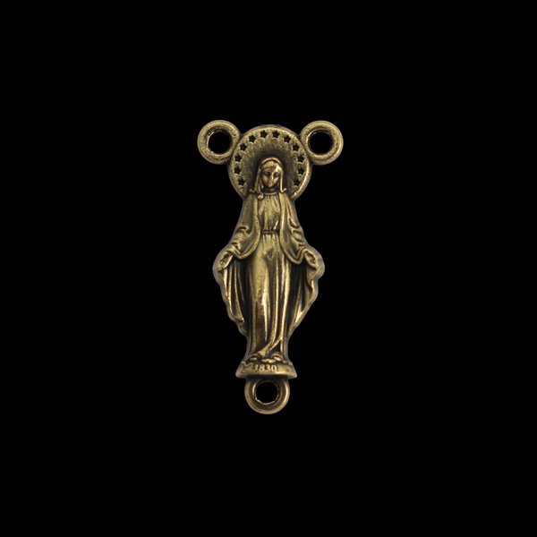 Bronze Blessed Virgin Mary Rosary Centerpiece