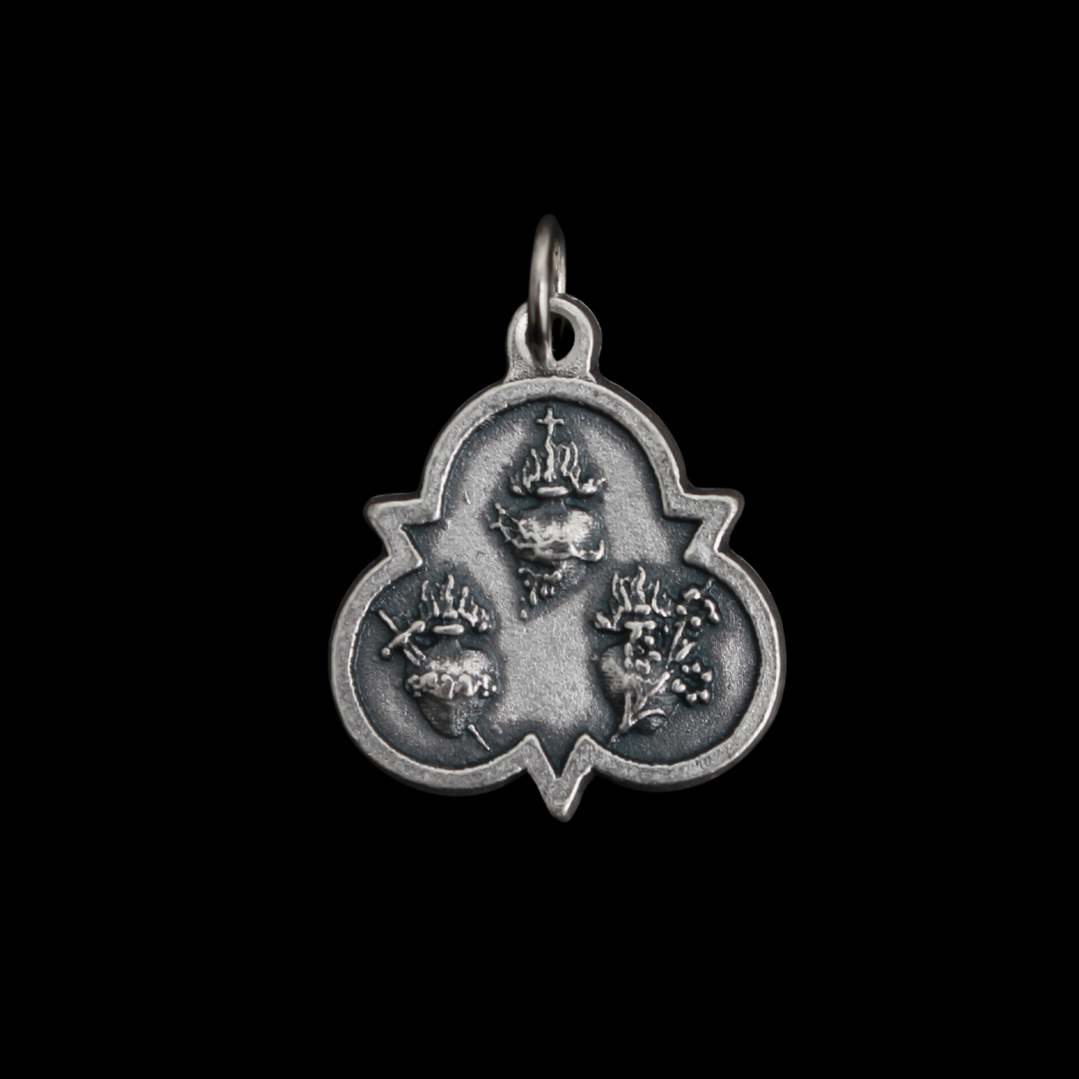 Alliance of the Three Holy Hearts Devotional Medal, Made in Italy