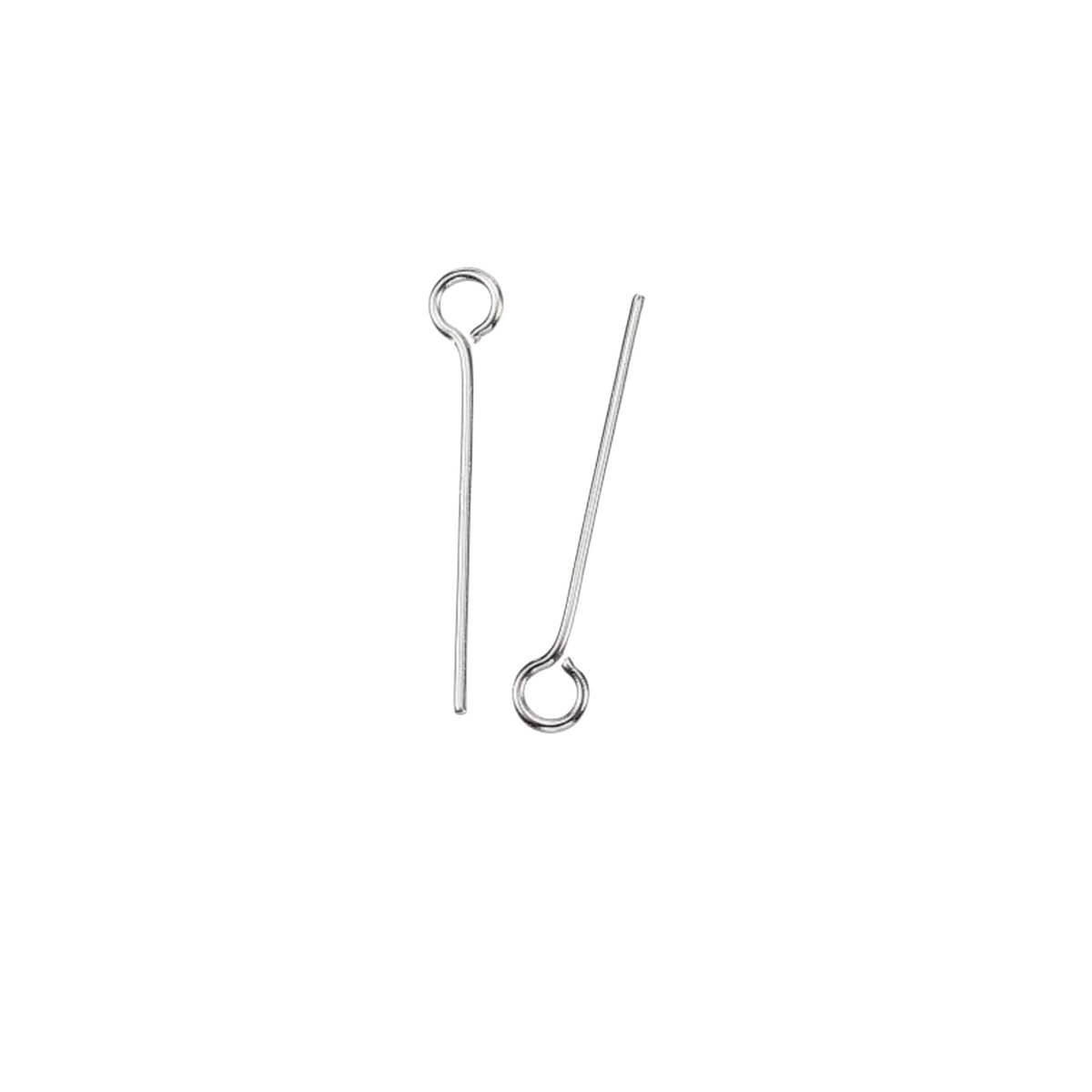 Stainless Steel Eye Pins 16mm long x 0.8mm (20 Gauge) 10 grams