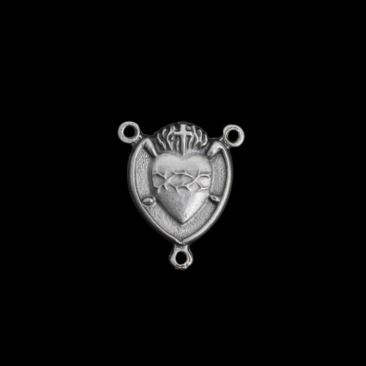 Sacred Heart of Jesus - Sorrowful Mother Rosary Centerpiece