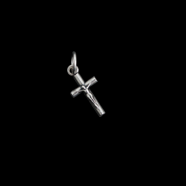 Tiny Classic Crucifix Cross 19mm long, Made in Italy