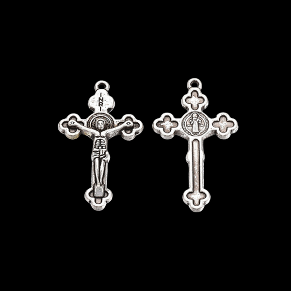 Saint Benedict Crucifix Pendants 1-1/2" Long, 5pcs