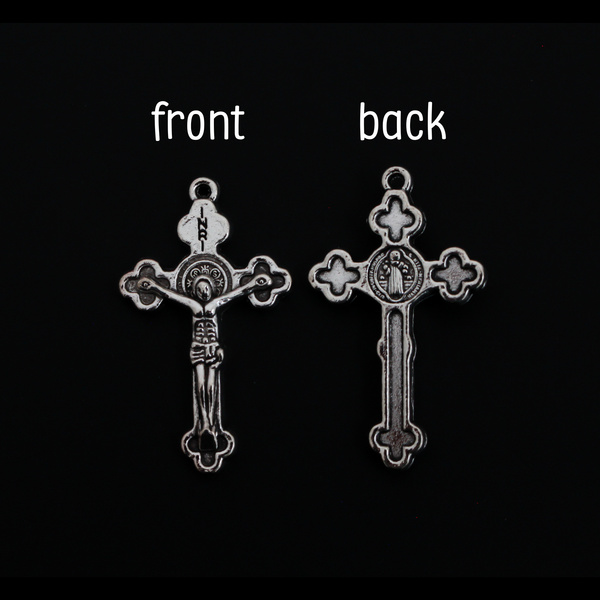 Saint Benedict Crucifix Pendants 1-1/2" Long, 5pcs