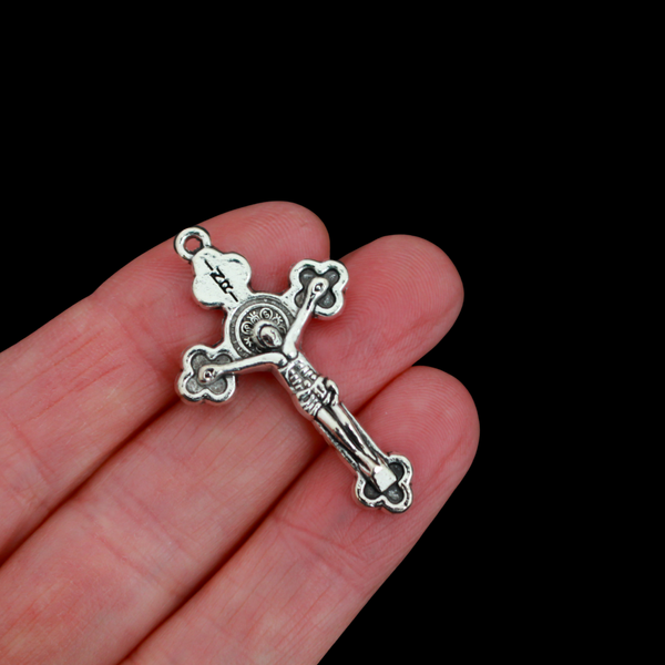 Saint Benedict Crucifix Pendants 1-1/2" Long, 5pcs