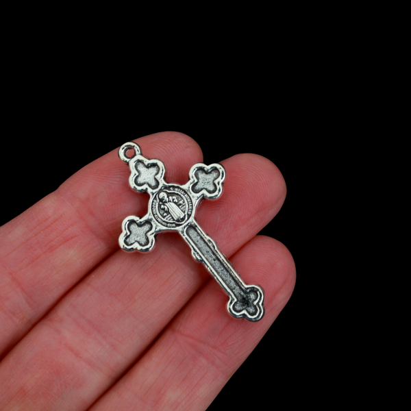 Saint Benedict Crucifix Pendants 1-1/2" Long, 5pcs