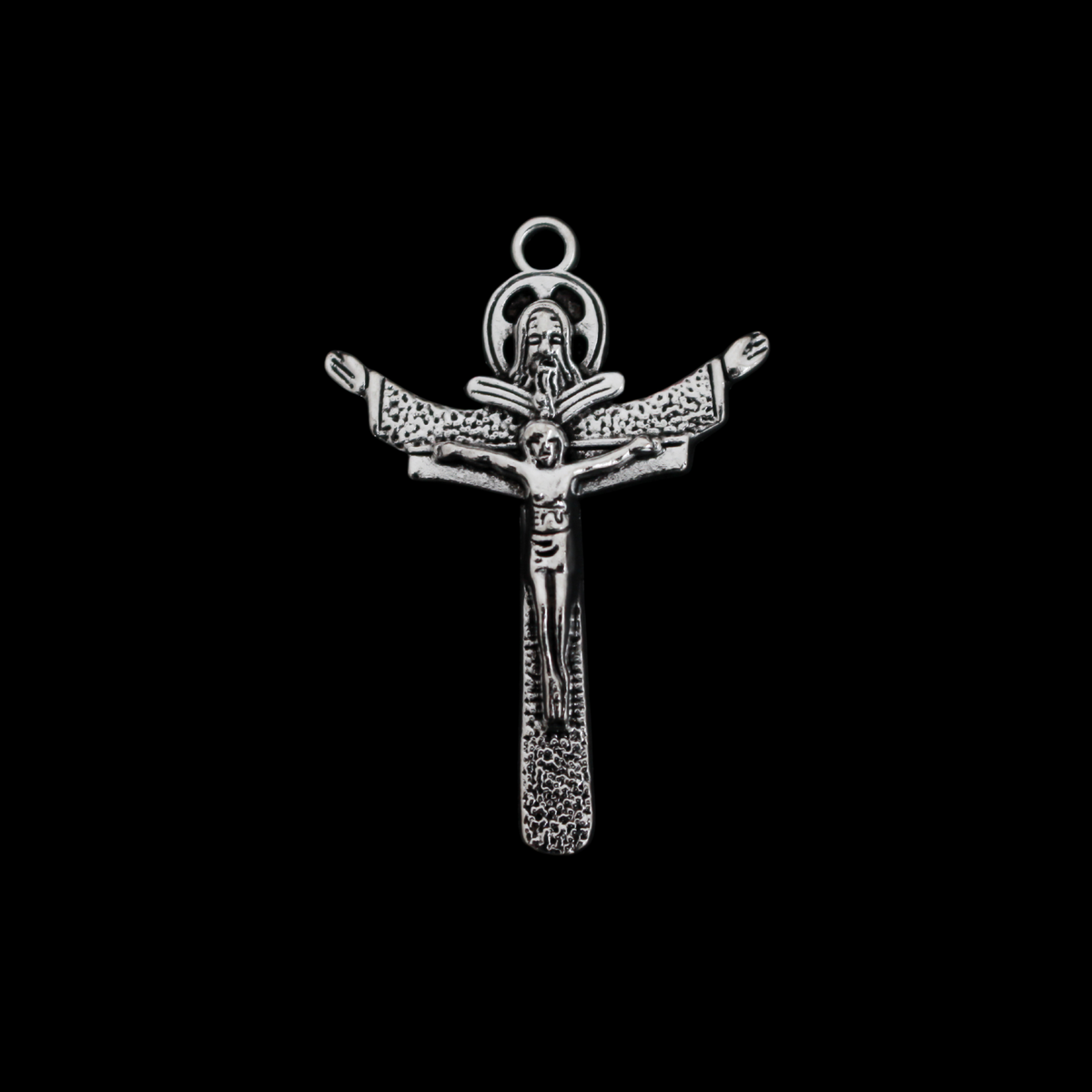 Holy Trinity Crucifix Cross Pendant - The Father, The Son and Holy Ghost - 3pcs