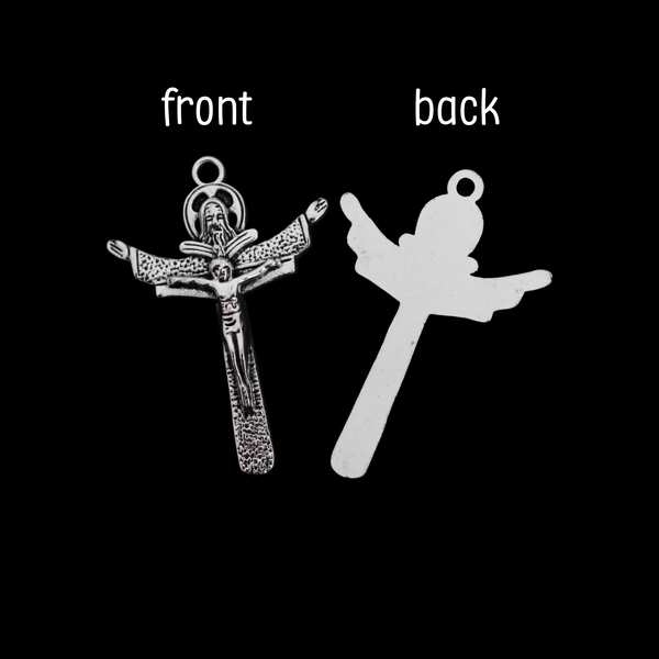 Holy Trinity Crucifix Cross Pendant - The Father, The Son and Holy Ghost - 3pcs