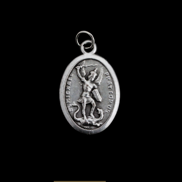Saint Michael Pray for Us Medal - Patron of Police Officers, First Responders, & Military Personnel