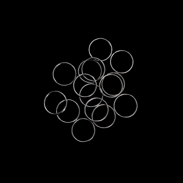 12mm Split Key Rings - Double Loop Jump Ring, 100pcs