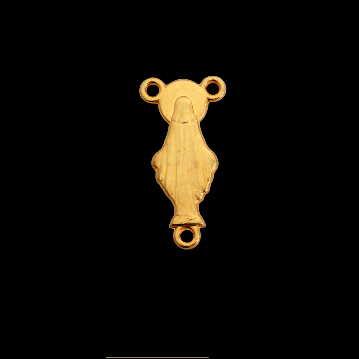 Gold Tone Blessed Virgin Mary Rosary Centerpiece