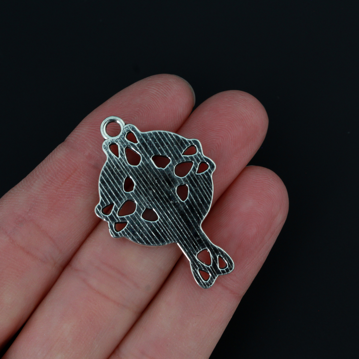 Celtic cross with the trinity knot which is a symbol of the holy trinity, 37mm long
