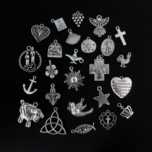 Chrismons Advent Charms - Christ Monograms Symbols of Christmas, 25pc Set