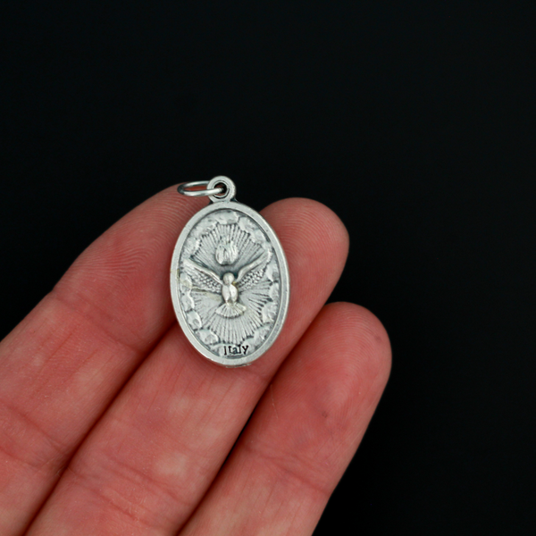 First Holy Communion Sacrament Medal with Holy Spirit - Made in Italy