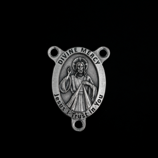 Divine Mercy of Jesus Rosary Centerpiece with  St. Maria Faustina Kowalska