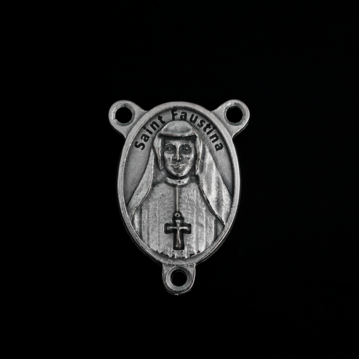 Divine Mercy of Jesus Rosary Centerpiece with  St. Maria Faustina Kowalska