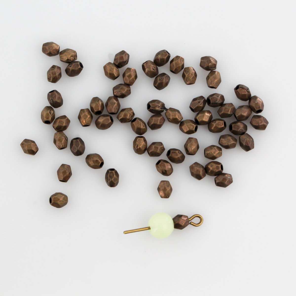 Small Metal Spacer Beads 4mmx3.5mm Available in Silver, Bronze, Gold - 150pcs