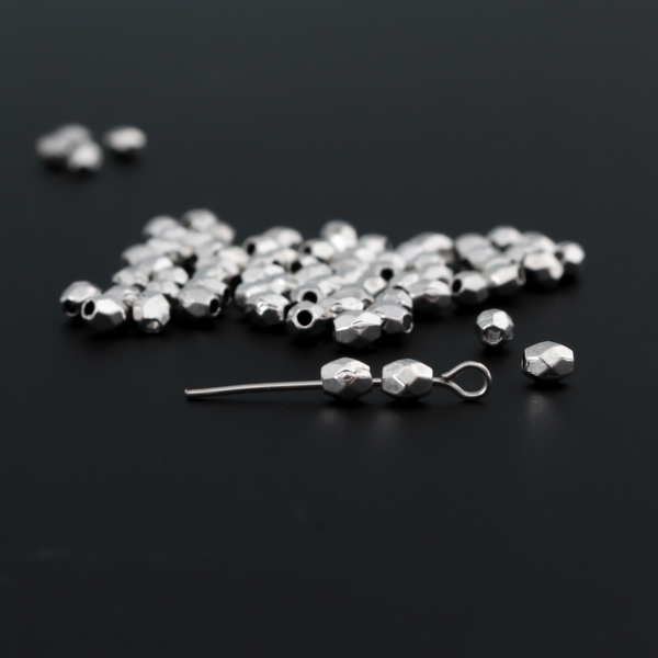 Small Metal Spacer Beads 4mmx3.5mm Available in Silver, Bronze, Gold - 150pcs