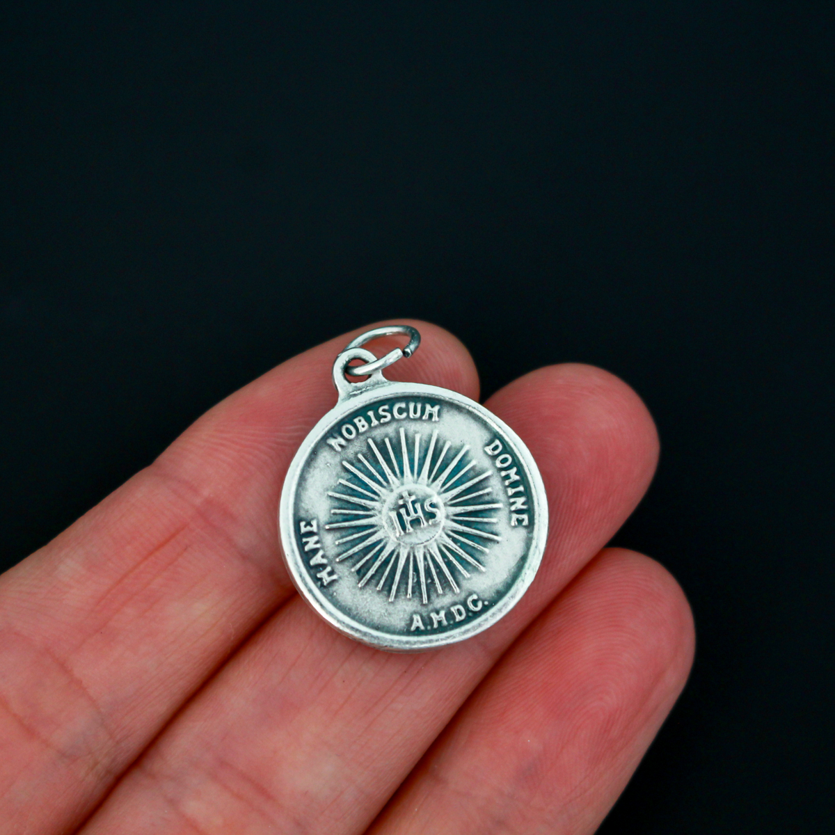 Beautifully detailed Holy Face of Christ medallion