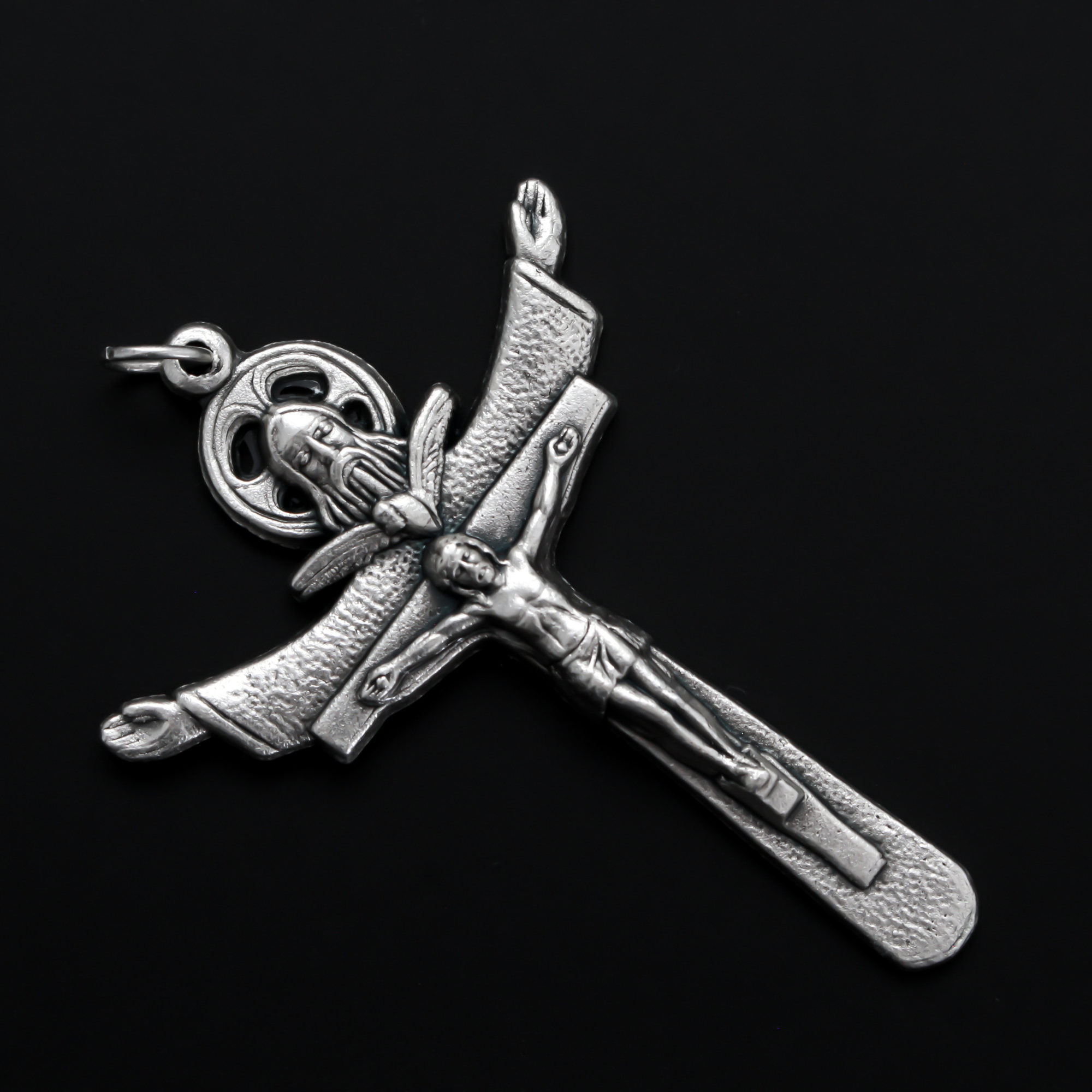 カツルミ　Pray Holy Trinity Crucifix Pendant | Small Devotions – Small Devotions