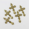 Ornate Jesus Crucifix Crosses 43mm Long - Available in Silver, Bronze, Gold, Red Copper - Sold in packs of 5