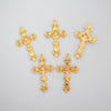Ornate Jesus Crucifix Crosses 43mm Long - Available in Silver, Bronze, Gold, Red Copper - Sold in packs of 5