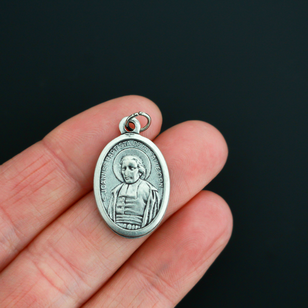 Saint Johannes Baptiste De La Salle Medal - Patron of Educators, School Principals, Teachers - Made in Italy