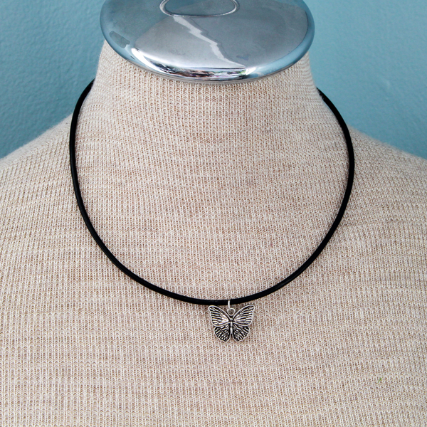 Black Leather Cord Necklace with 304 Stainless Steel Components - 18.5 inches, 3mm thick