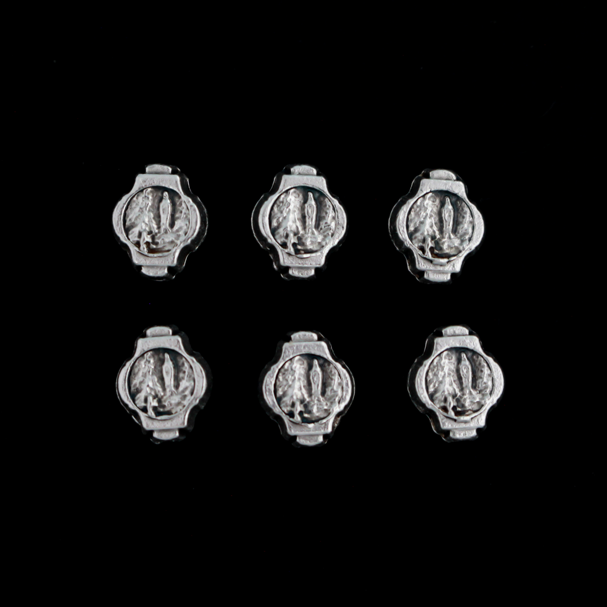 Saint Bernadette Our Lady of Lourdes Pater Our Father Beads, 9.8mm x 8mm 6pcs