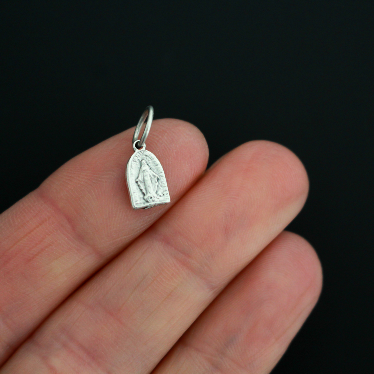 Miraculous Mary Charm - 9mm Arched Charm of the Immaculate Conception