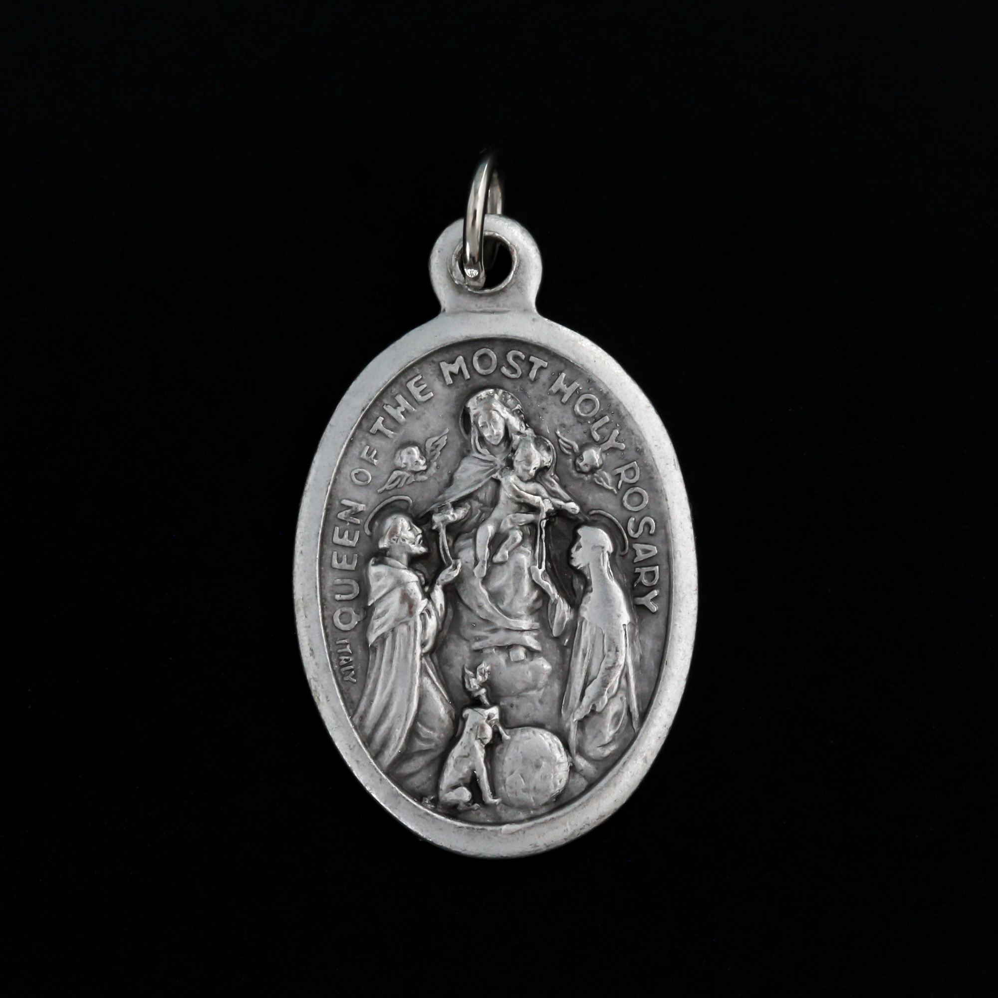 Our Lady of The Rosary Medal - Queen of the Most Holy Rosary