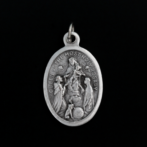 Our Lady of The Rosary Medal - Queen of the Most Holy Rosary