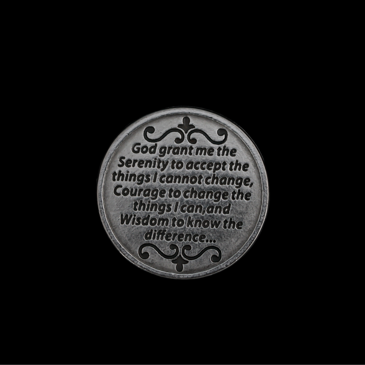 Serenity Prayer Pocket Token, 30mm in Diameter - Made in Italy