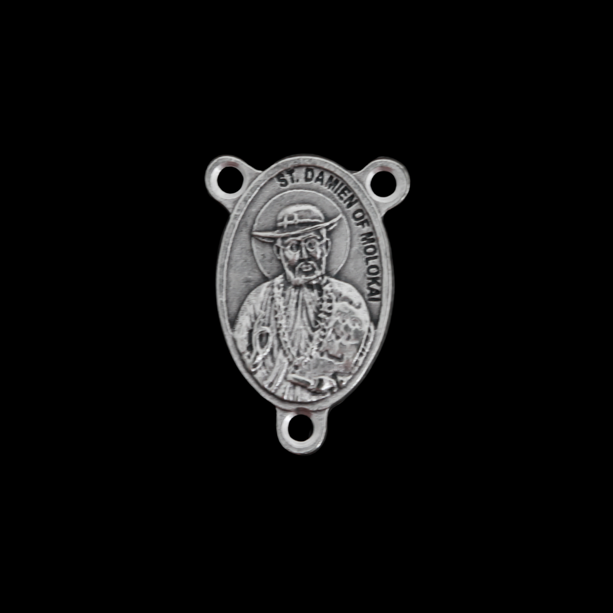 Father Damien of Molokai and Saint Mary MacKillop Rosary Centerpiece