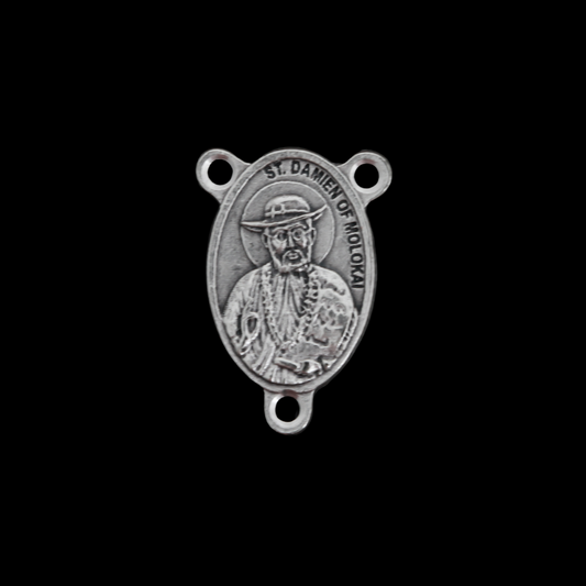 Father Damien of Molokai and Saint Mary MacKillop Rosary Centerpiece