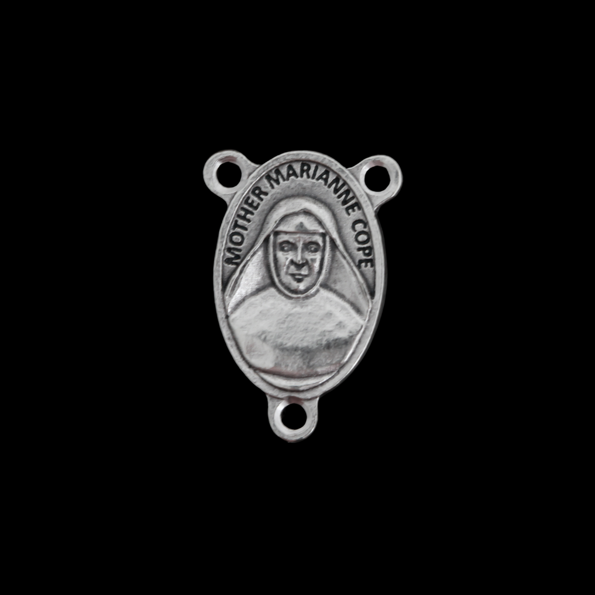 Father Damien of Molokai and Saint Mary MacKillop Rosary Centerpiece