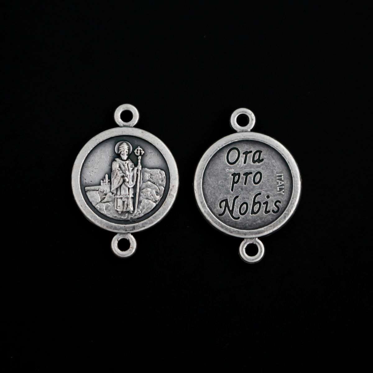 Saint Patrick Our Father Beads - Bracelet Connector Links - 20mm x 14mm, 6pcs