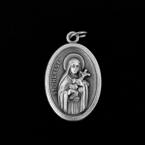 Saint Therese of Lisieux one inch oval die cast oval medal